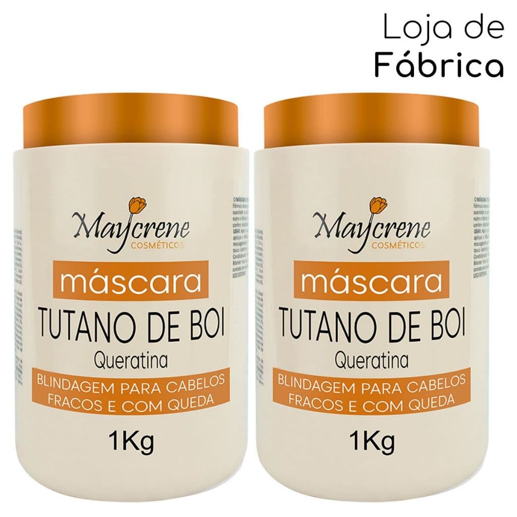 Máscara Tutano De Boi Maycrene 1Kg| Anti-Queda, Blindagem dos fios e Fortalecimento