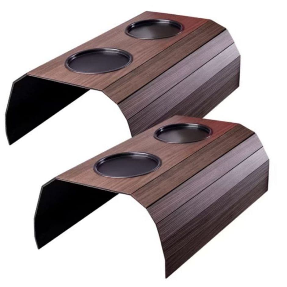 Kit com 02 Esteiras Sofá MDF Porta Copos