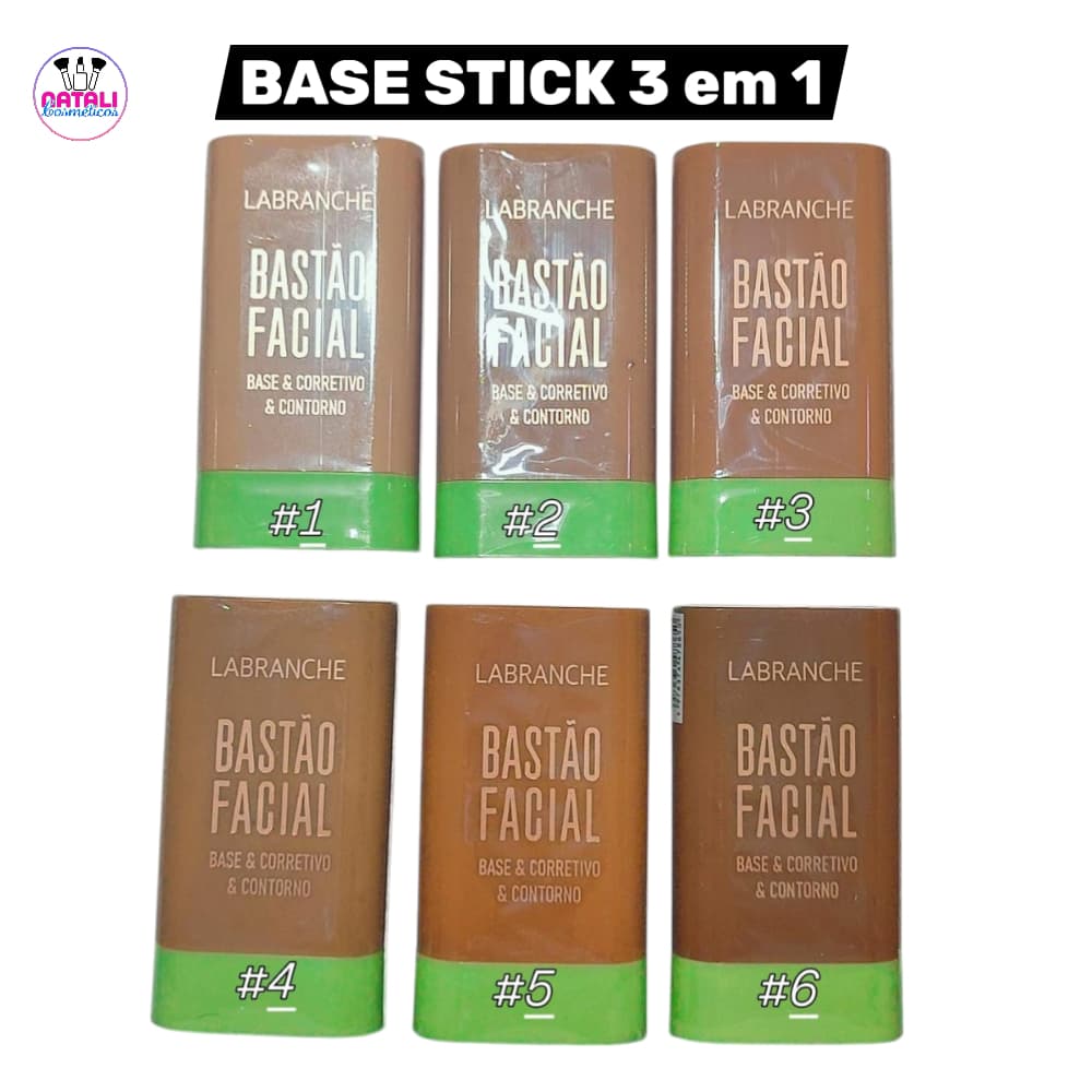 Base em Bastão Labranche Maquiagem Multifuncional: Corretivo e Contorno Glow - Textura Macia Pronta Entrega Envio 24h