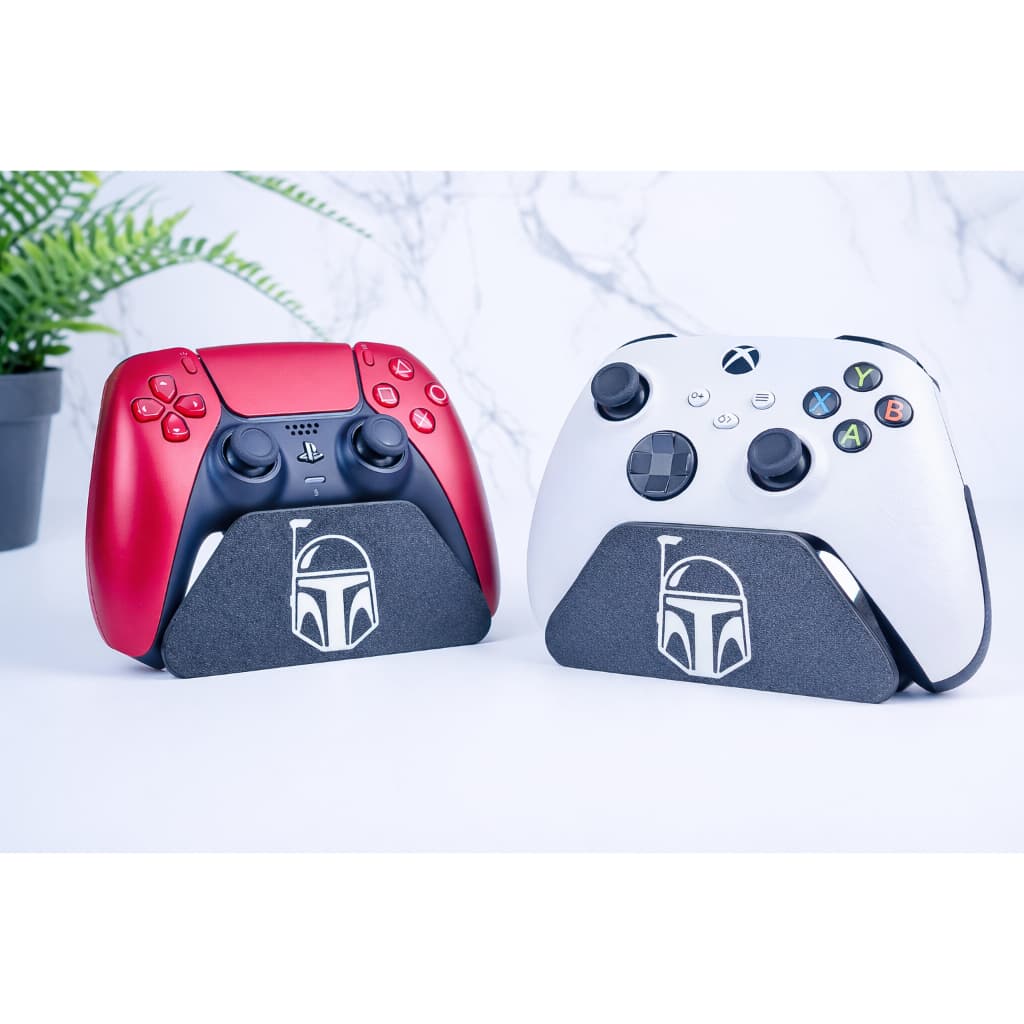 Suporte para Controle Xbox e PS5 Mandalorian – Base Gamer Decorativa em Impressão 3D
