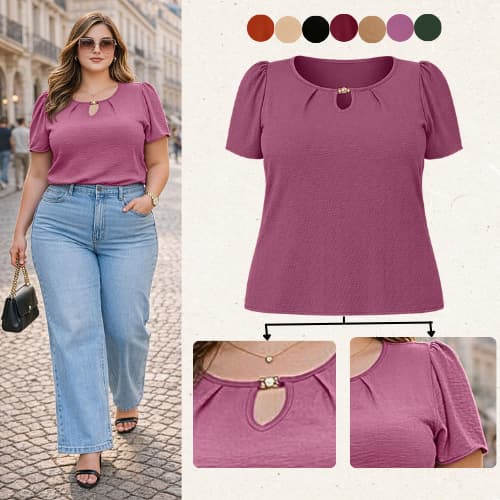 BLUSA PLUS SIZE FEMININA ELEGANTE CONFORTAVEL BLUSAS FEMININAS FRESQUINHA TENDENCIA GORDA BLUSINHA FEMININO SOLTINHA