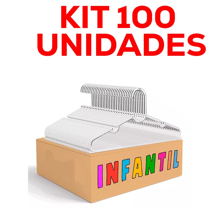 100 Cabides Acrílico Transparente Infantil Envio Imediato!