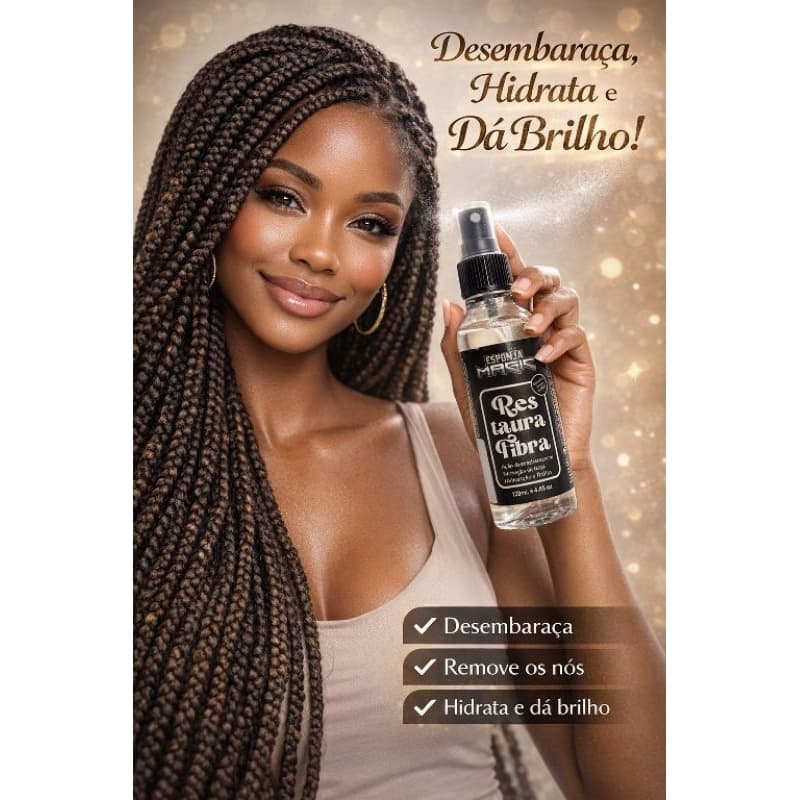 RESTAURA FIBRAS ESPONJA MAGIC - Desembaraçante, Hidratação e Brilho 120ml