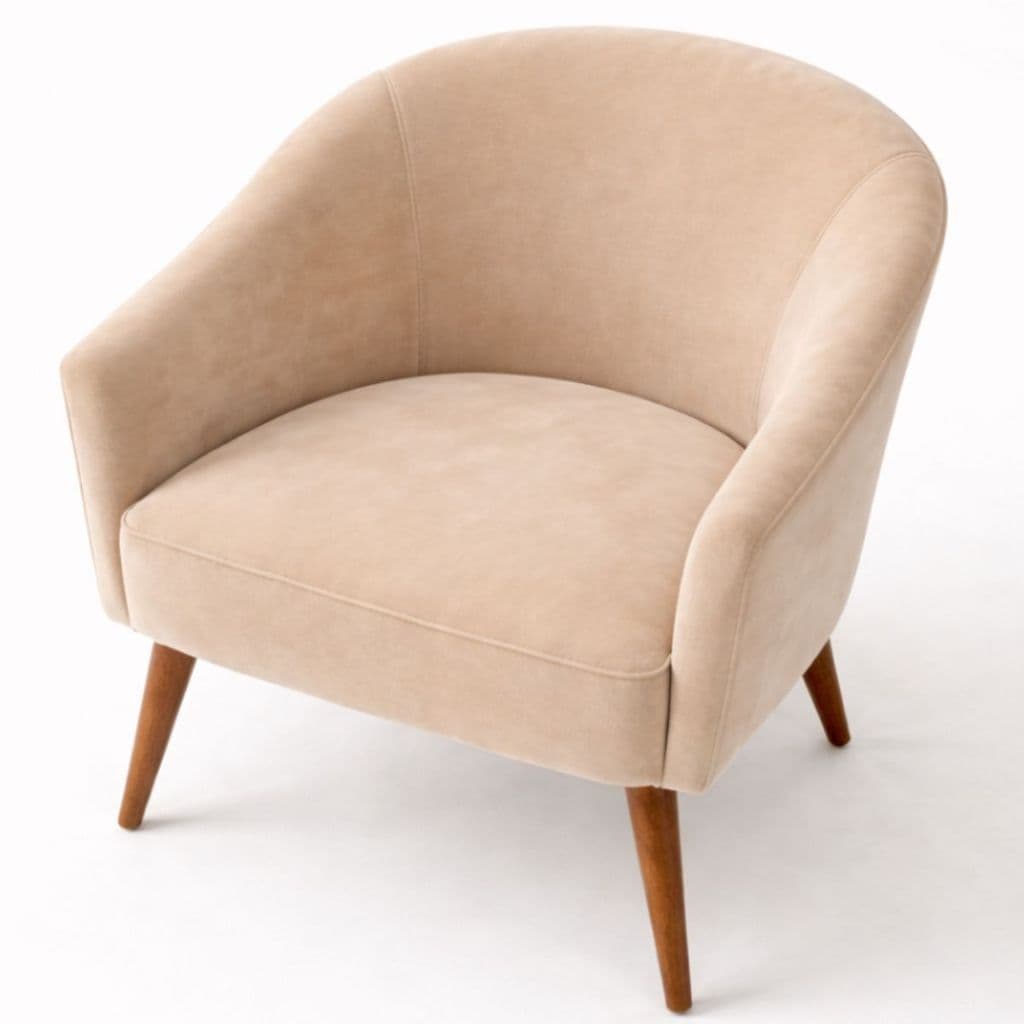 Poltrona Dubai Decorativa Veludo Conforto Sala Moderna Quarto Escritório Luxo Design Sala e Decoração