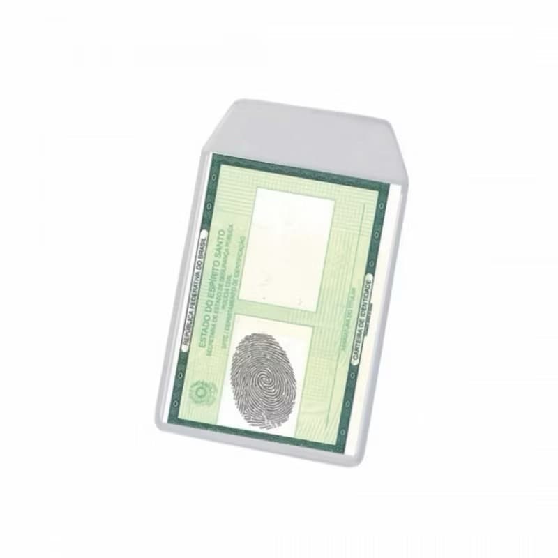 Porta Documentos Plástico para CNH RG Envelope Saquinho Capa Plástico