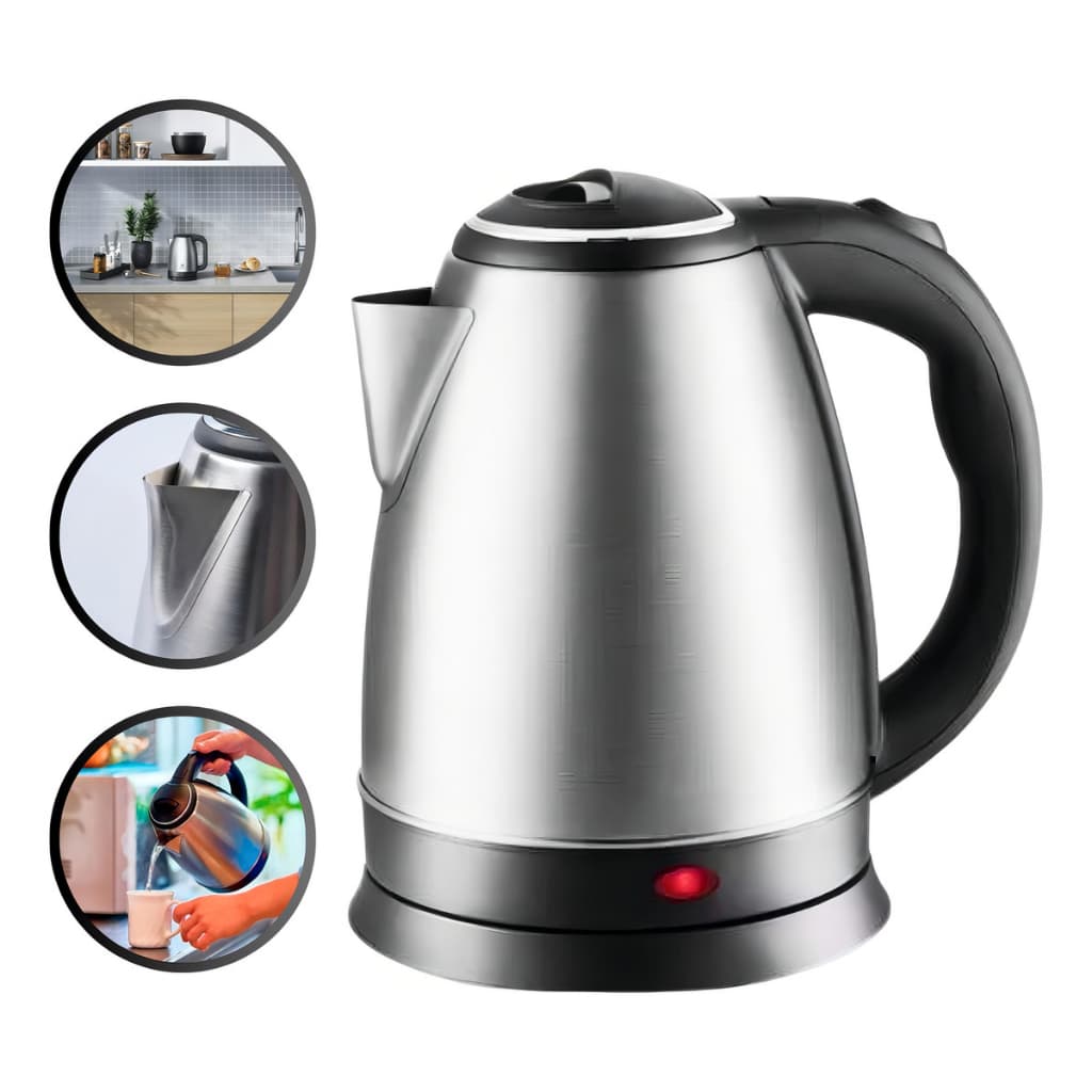 Chaleira Eletrica Inox 1.8L Clink Bule 127V Ferver Agua Cafe Chá