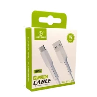 Cabo USB para Micro USB V8 Kapbom KA‑911‑V8 – 1m, Rápido e Resistente