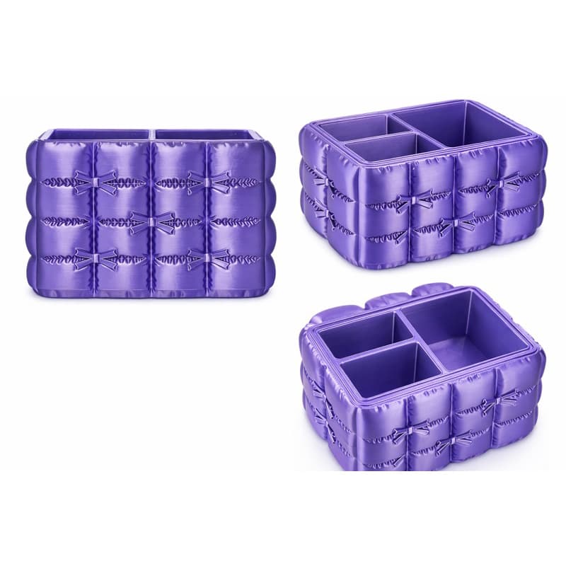 Porta Pincéis E Produtos de Maquiagem Femininos Com Laço Delicado