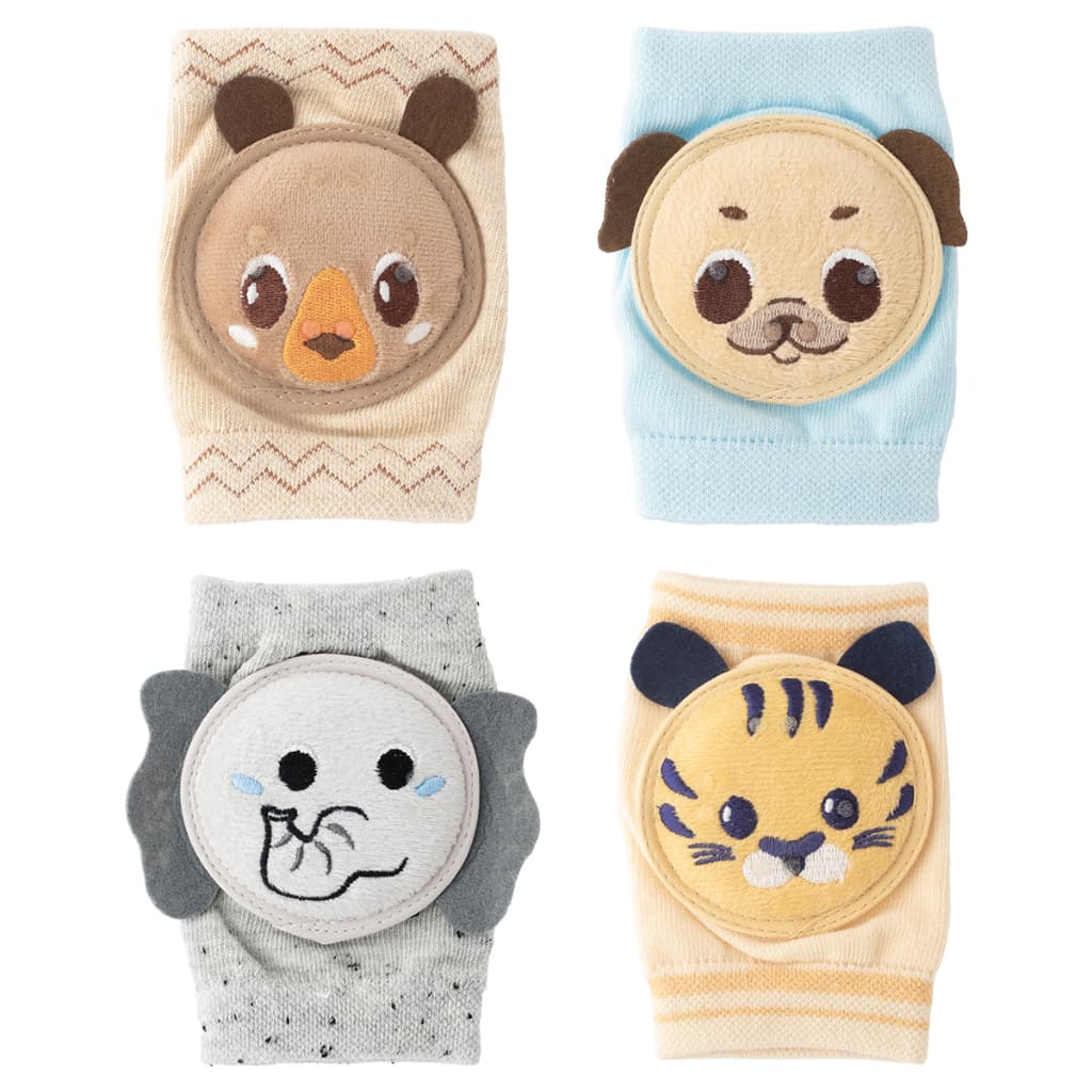 Kit Joelheira Para Bebê Engatinhar Soft Menino E Menina