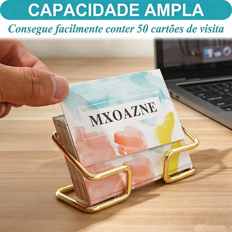 Porta-cartões de visita organizador de mesa expositores de presentes de escritório suporte de mesa para cartões de visit