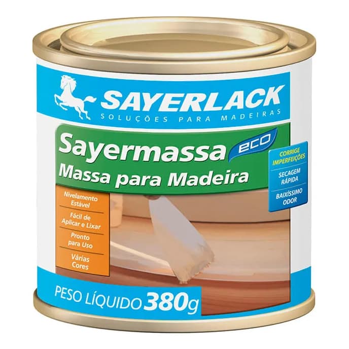 Massa Para Madeira Sayerlack Mogno 380g Sayermassa