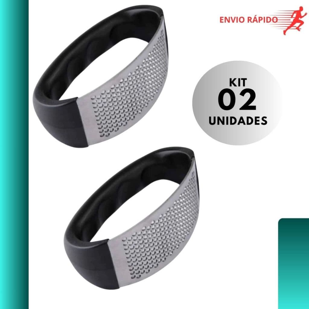 Kit 2 Espremedor Amassador Prensador Triturador de Alho Inox Manual De Uso Doméstico e Profissional