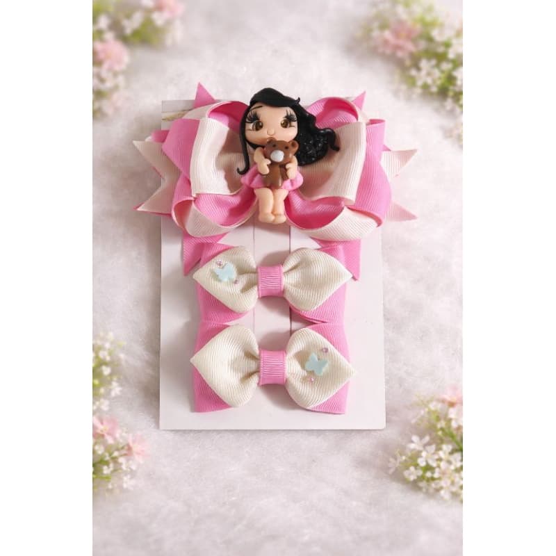 Kit Laço infantil Laço de cabelo Laço menina presilha acessórios de cabelo acessórios infantil