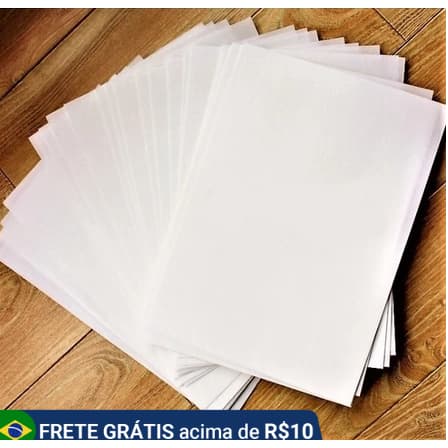 PAPEL ARROZ A4 COM 10 UNIDADES