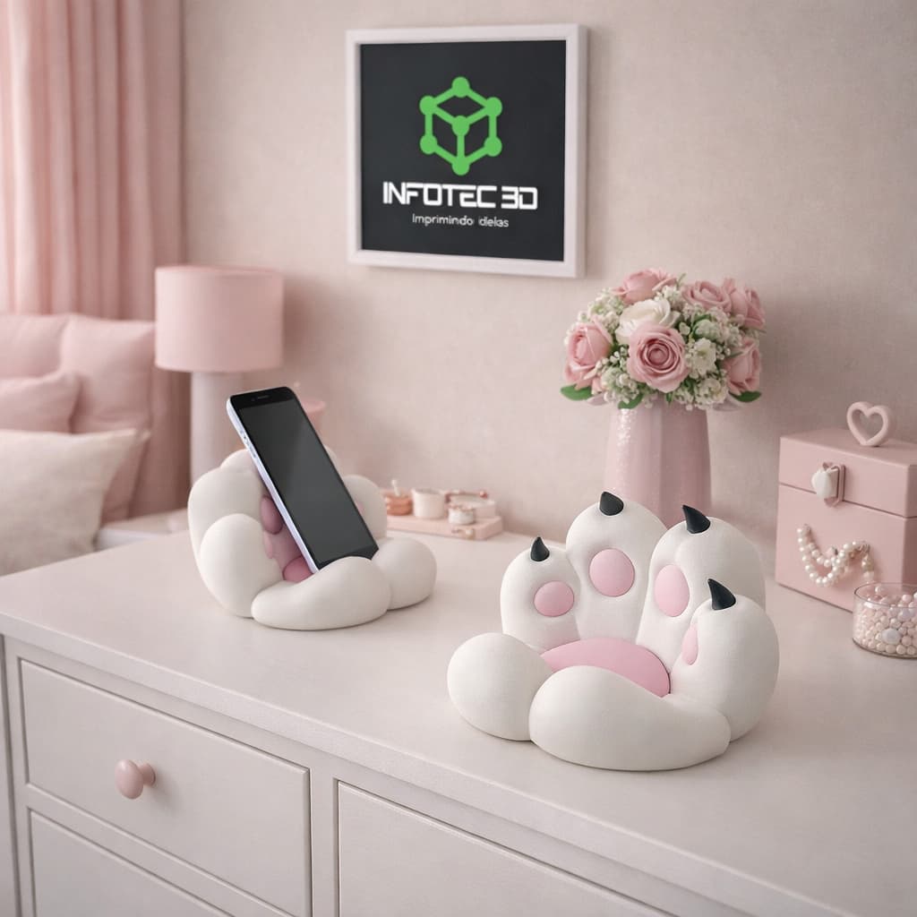 Suporte Para Celular Estilo Pata De Gato
