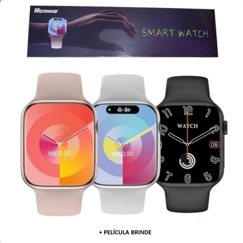 Relógio Smartwatch W29S Original da Microwear 47mm Com NFC GPS e Monitoramento de Saúde e ChatGPT  2GB + PELÍCULA BINDE