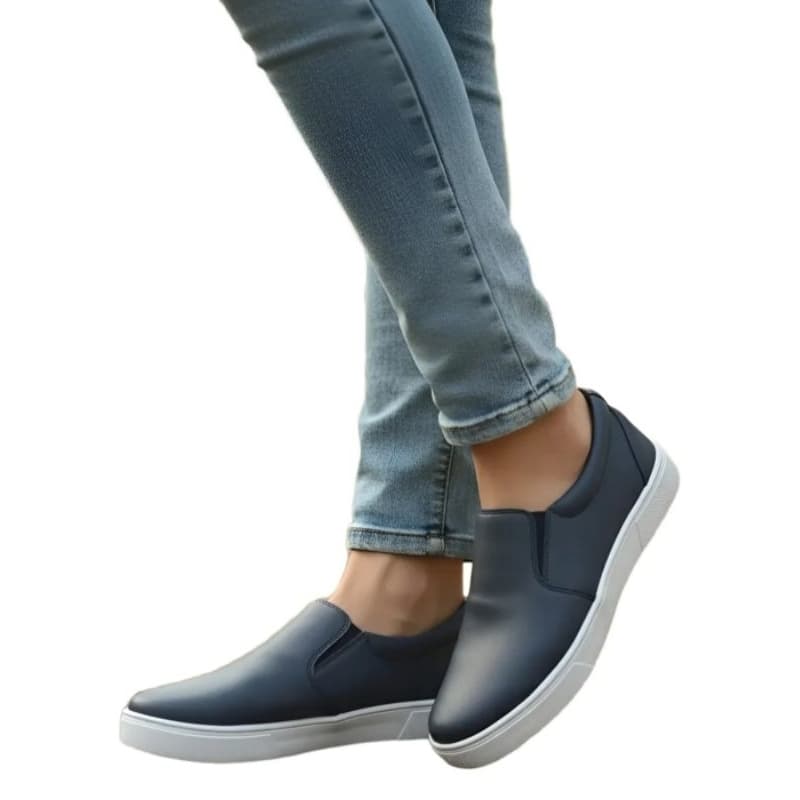 slip on casual azul marinho