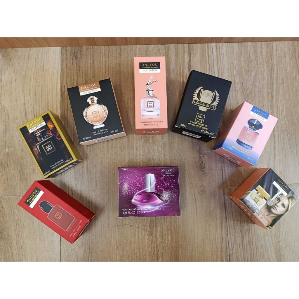 Seleção de Perfumes Masculino e Feminino (4) -- 25 ml a 30 ml