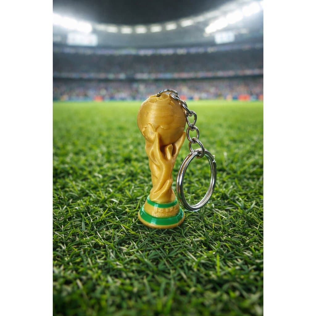 Chaveiro Taça de Futebol Decorativa Impressa em 3D – Presente para Torcedor