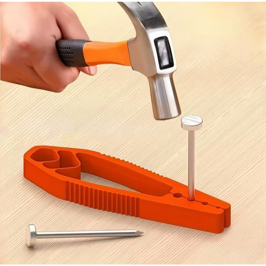 Ferramenta de suporte para pregar pregos em plástico clipe de pregos proteção para os dedos