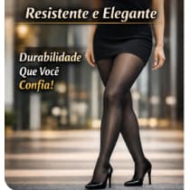 Meia Calça Feminina Meia Fio 20D Cintura Alta, Ajuste Perfeito e Elegante para Trabalho Passeio Enfeite