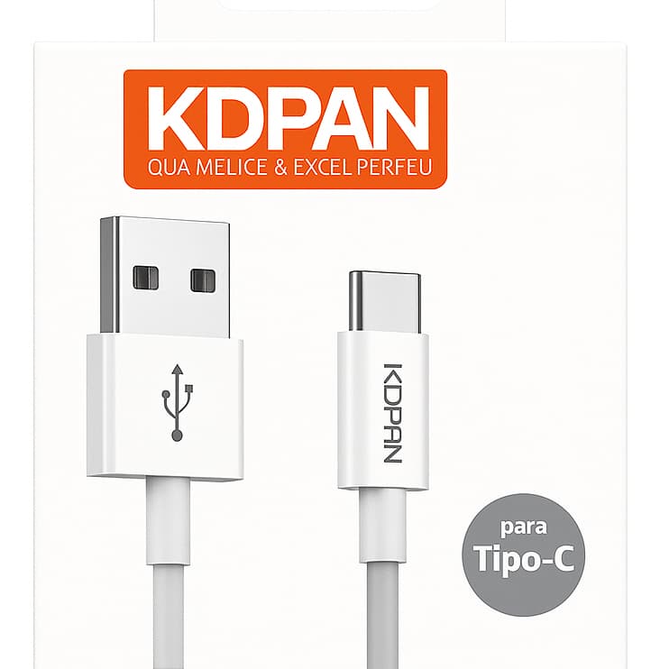 CABO COMPATÍVEL COM APPLE CARPLAY/ANDROID AUTO USB-A P/ TIPO-C CARREGAMENTO RÁPIDO 1M