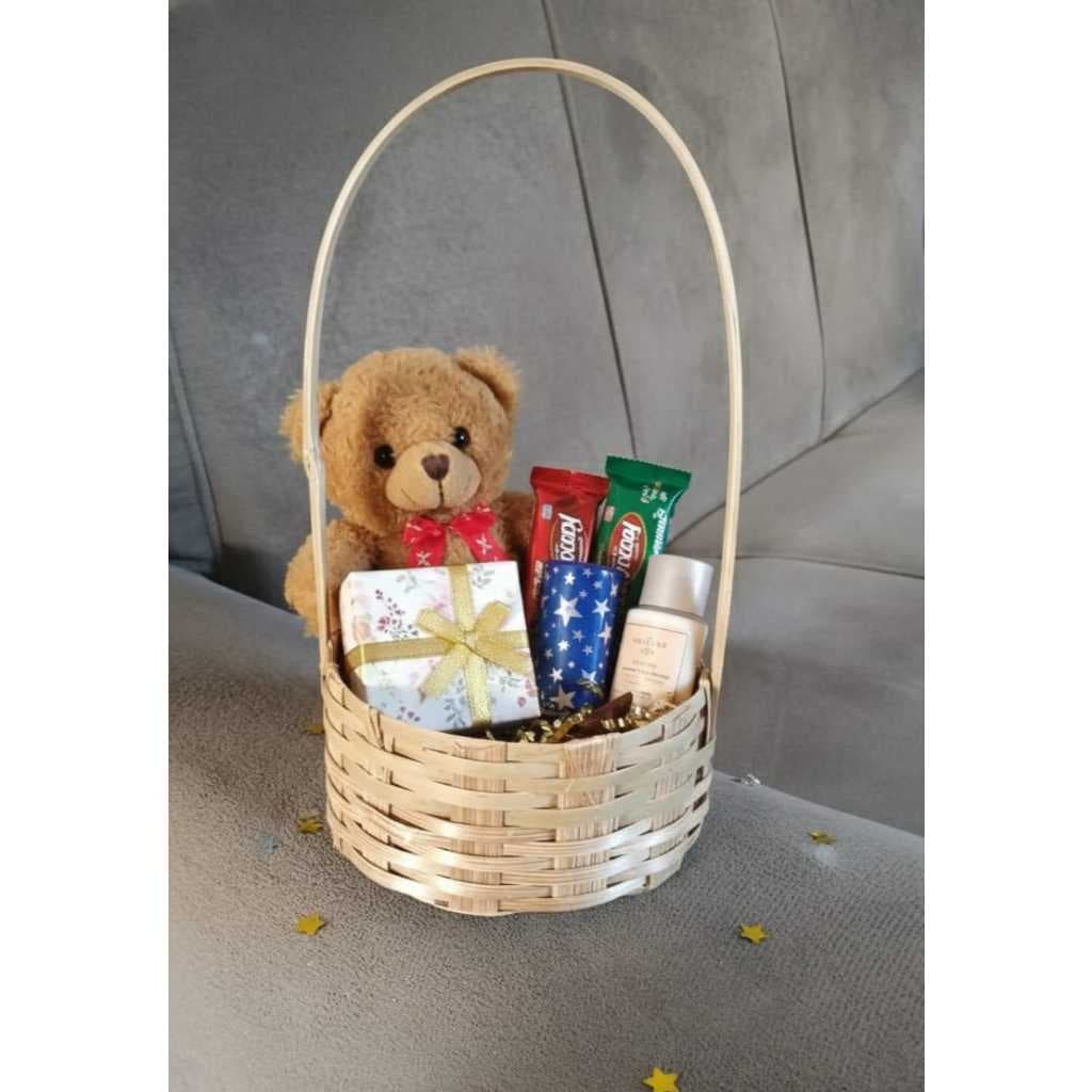 Cestinha Bambu 12cm Para Lembrancinhas  Mimos e Arranjos.