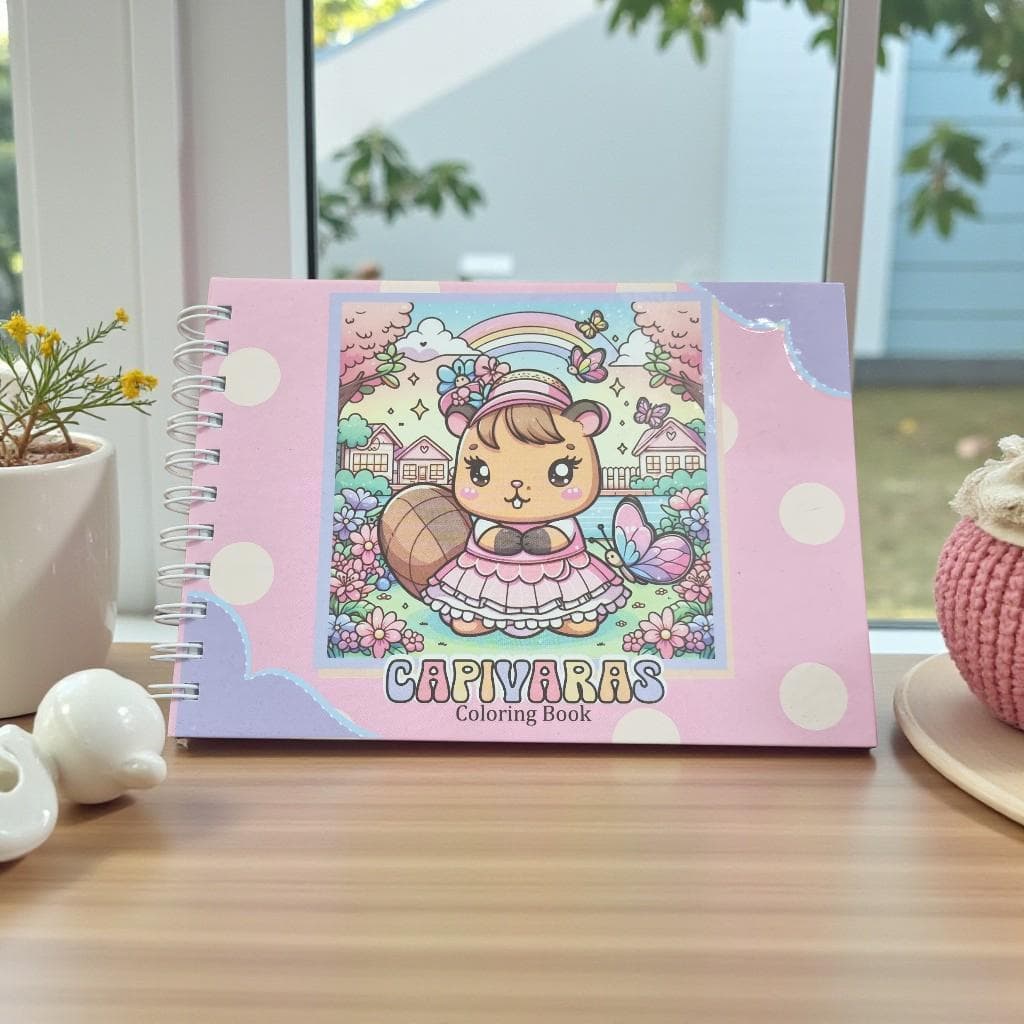 Livro De Colorir Capivaras
