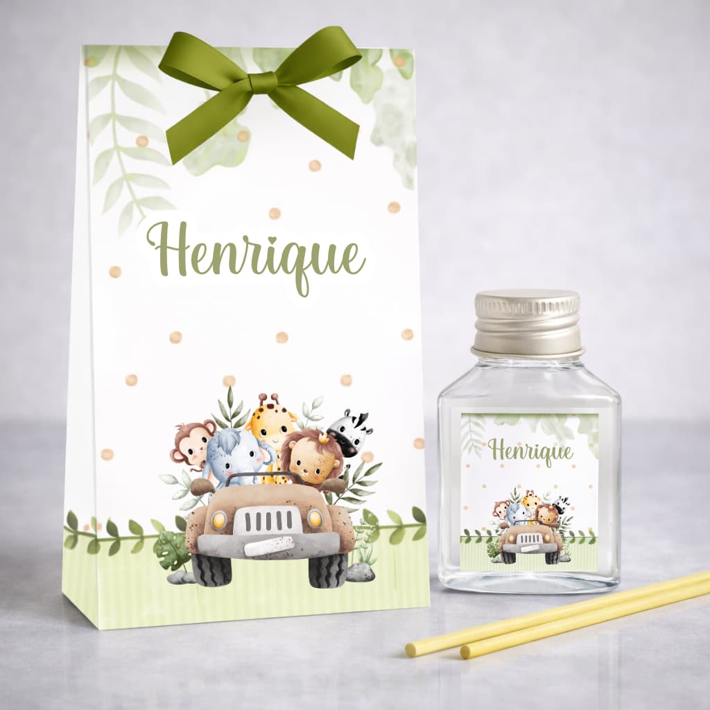 Aromatizador safari Difusor 20 unidades menina / menino.