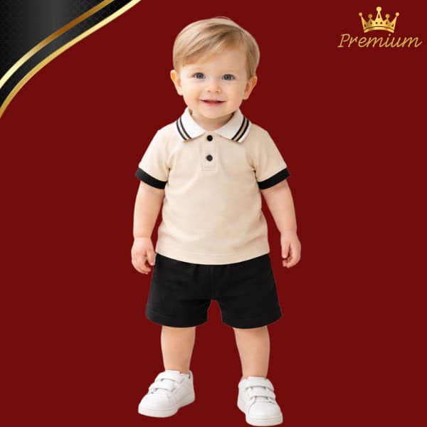 Conjunto Bebê Menino Elegante Premium | Look Social Moderno