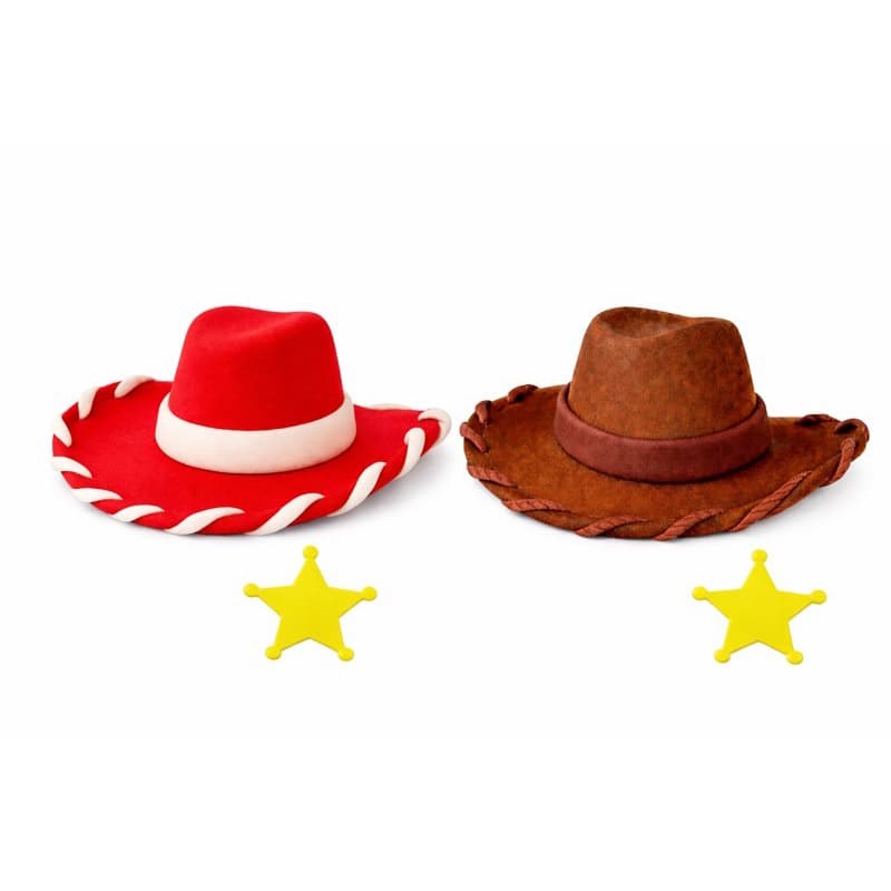 Topo de Bolo Toy – Chapéu Woody Chapéu Jessie com Estrela Xerife | Festa Infantil