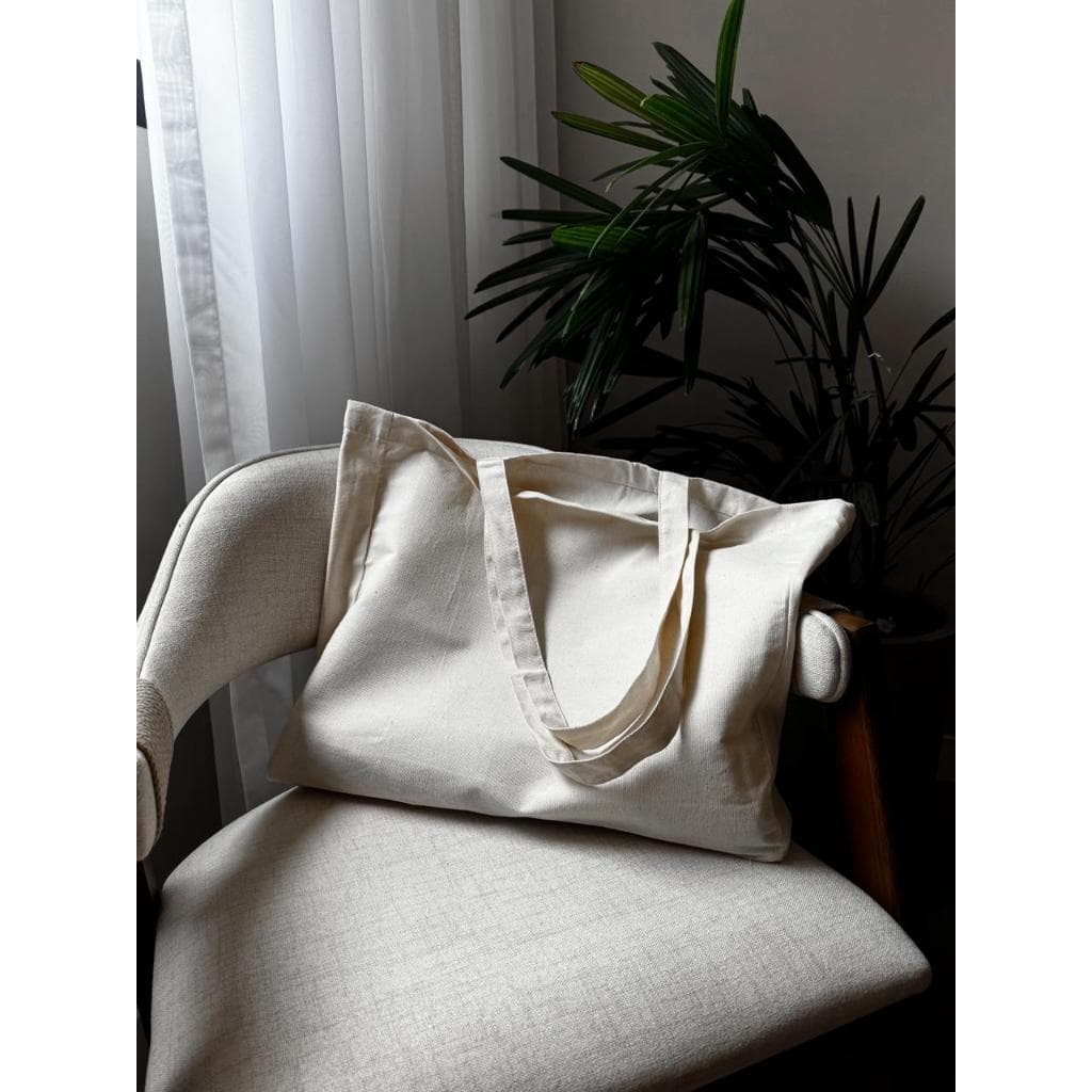 Bolsa Ecobag Sacola Grande em Sarja Algodão Cru - Sem Estampa