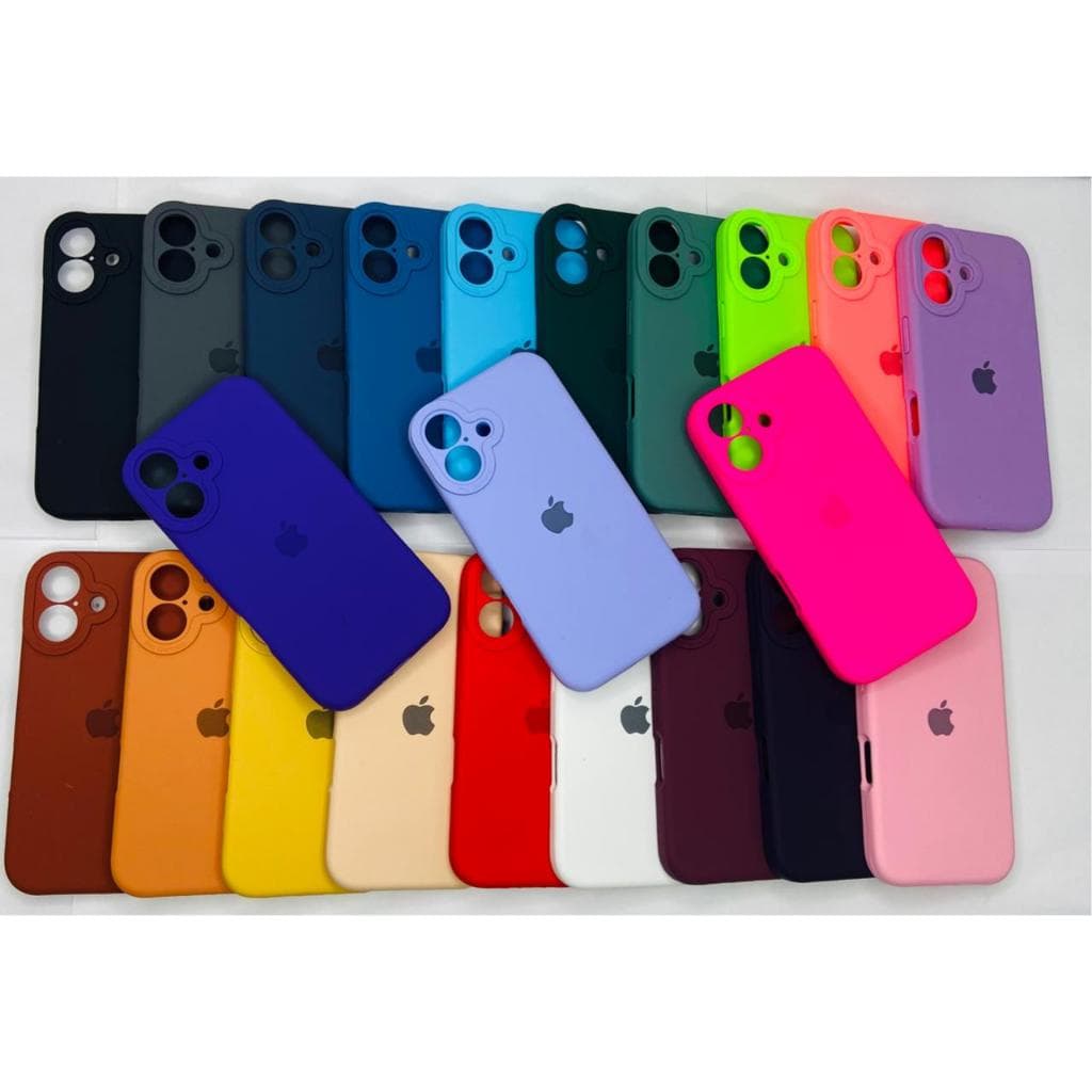 CAPA CAPINHA CASE PARA IPHONE 16 NORMAL  A SILICONE INTERIOR AVELUDADA COM CÂMERA FECHADA......