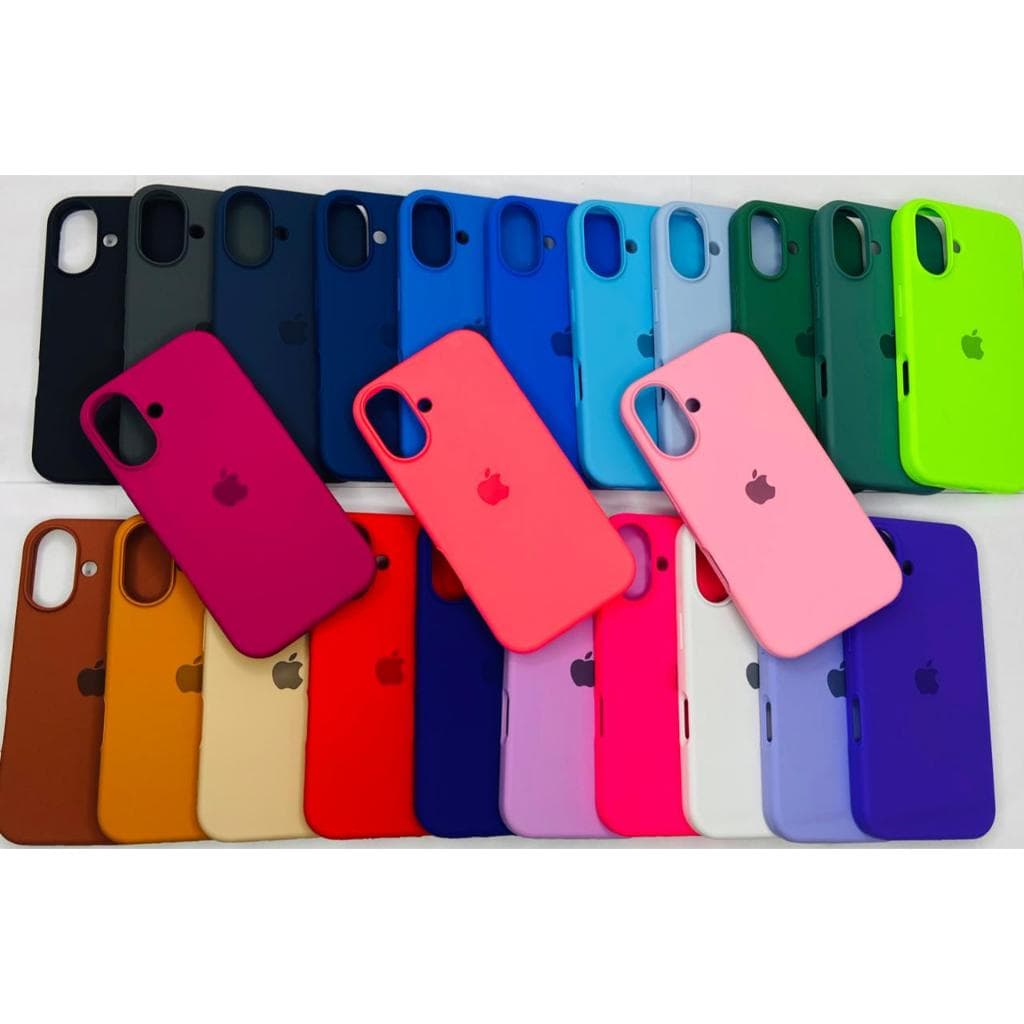 CAPA CAPINHA CASE PARA IPHONE 16 NORMAL A SILICONE INTERIOR AVELUDADA COM CÂMERA ABERTA