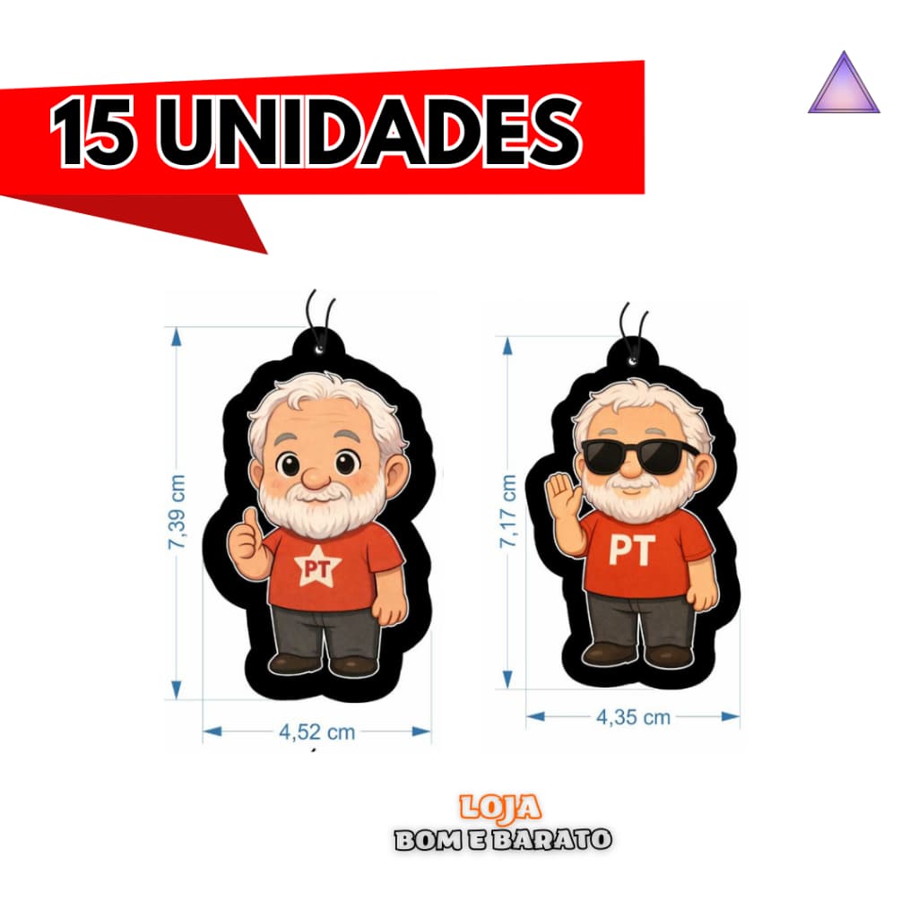 15 Aromatizantes Automotivo  Cheirinho para Carro Personalizado Lula PT SORTIDOS – Cheirinho para Carro Decorativo
