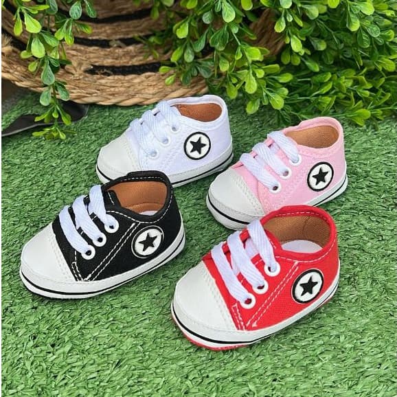 Tenis Recem nascido Starzinho Para seu Bebe Menina Menino