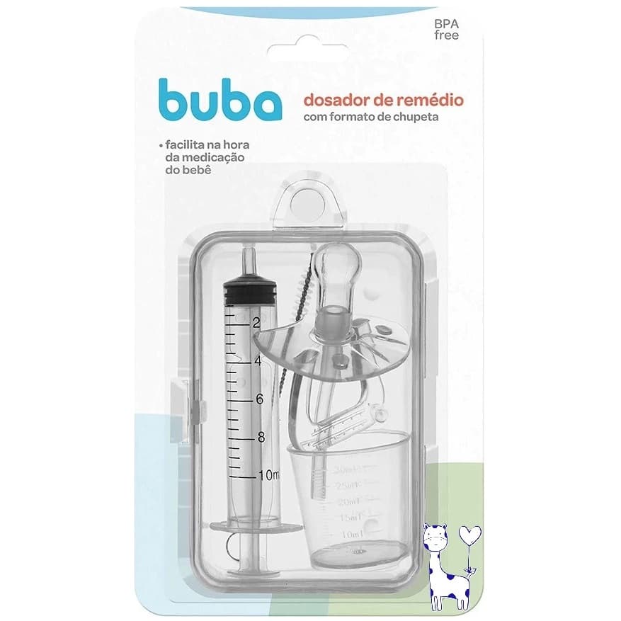 Dosador de Remédio com Chupeta Bebê Buba Medicação Sem Choro
