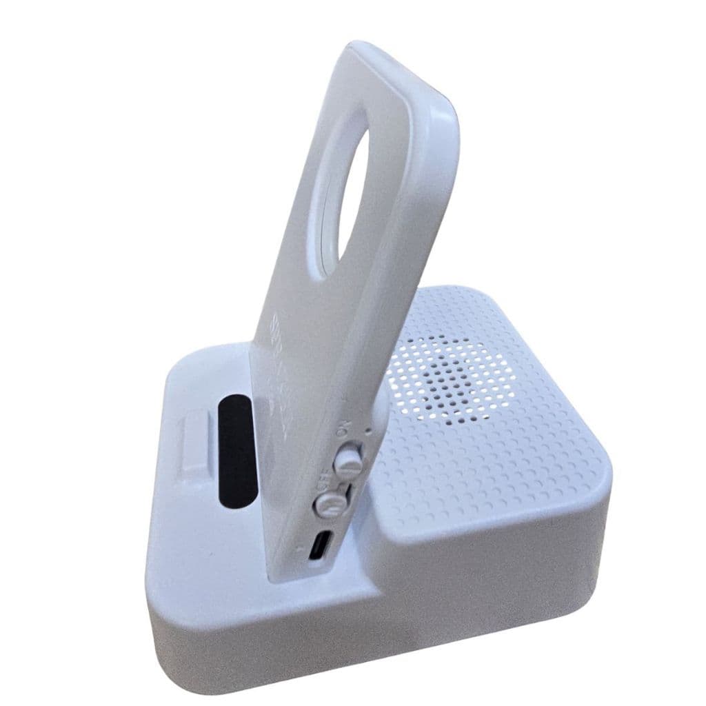 Suporte Celular Caixa de Som Bluetooth Alta Qualidade Home Office Minimalista Material Premium