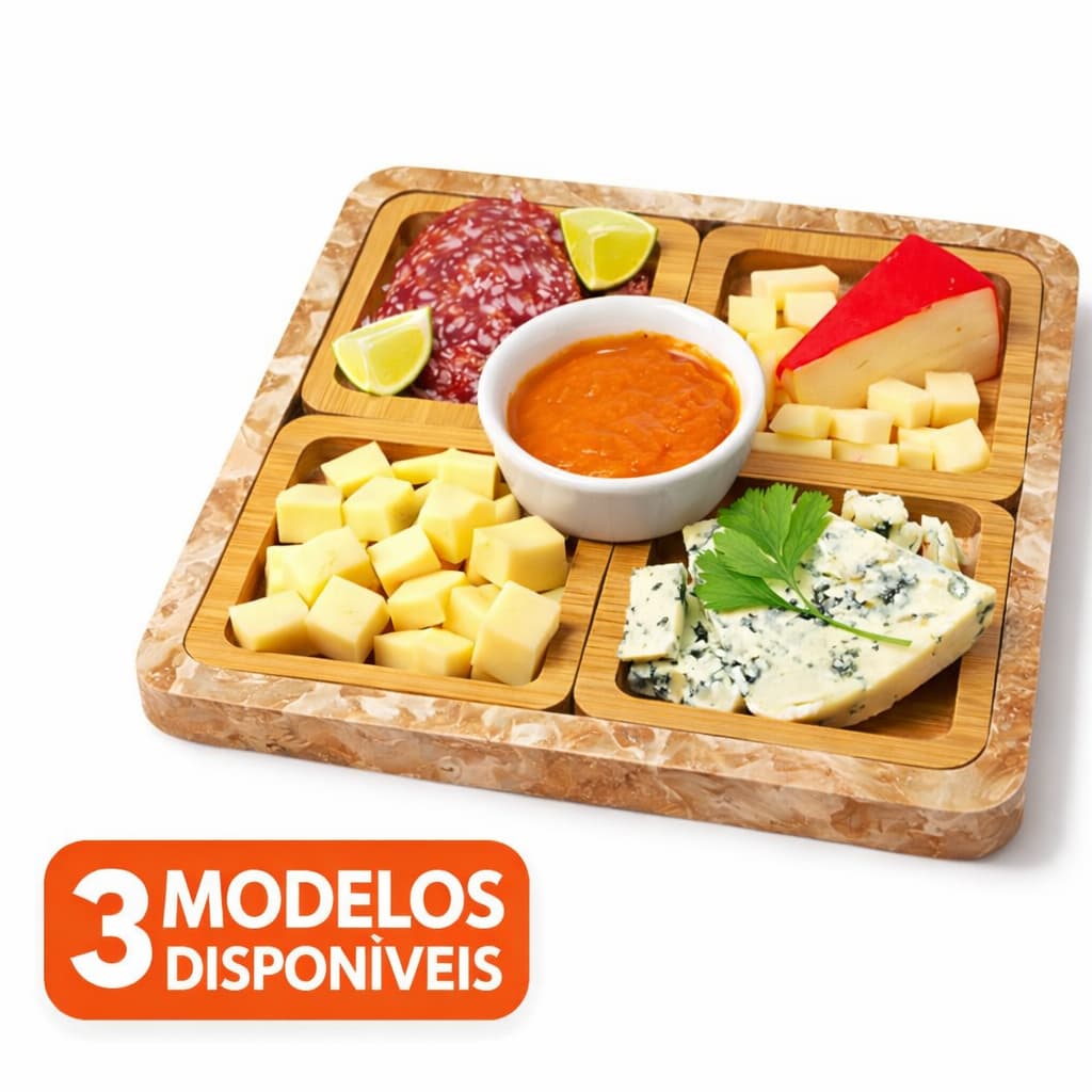 Petisqueira Tábua Para Frios - Petiscos - Aperitivos - Churrasco - Resistente