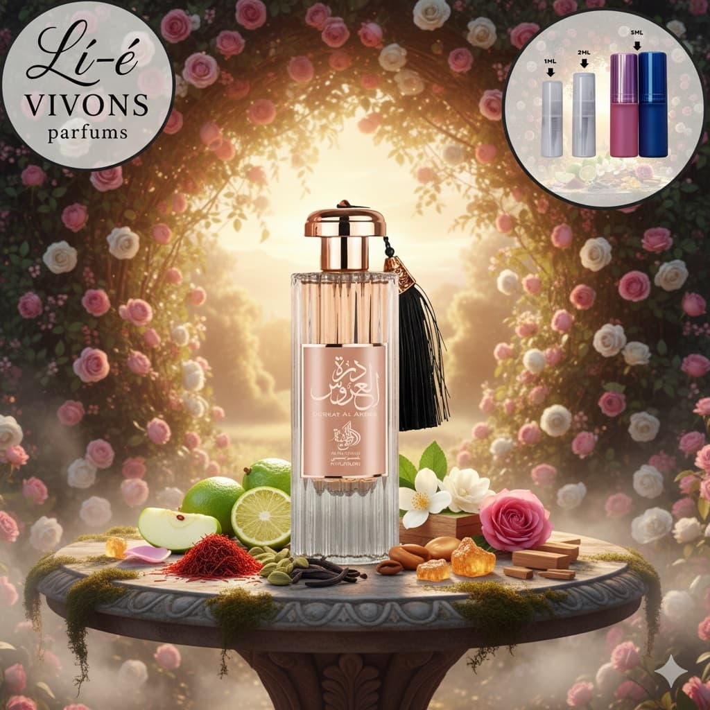 Perfume feminino Durrat Al Aroos Al Wataniah FIXA E EXALA MUITO POTENTE ESPECIADO MARCANTE ORIENTAL