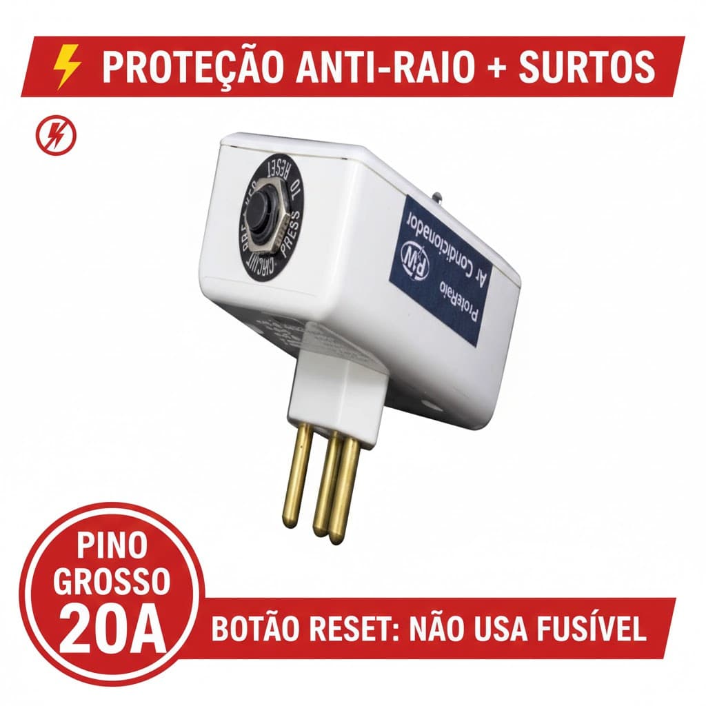 Protetor de Raio PW para Ar Condicionado Bivolt PW -  BIVOLT - AR condicionado de Janela e SPLIT