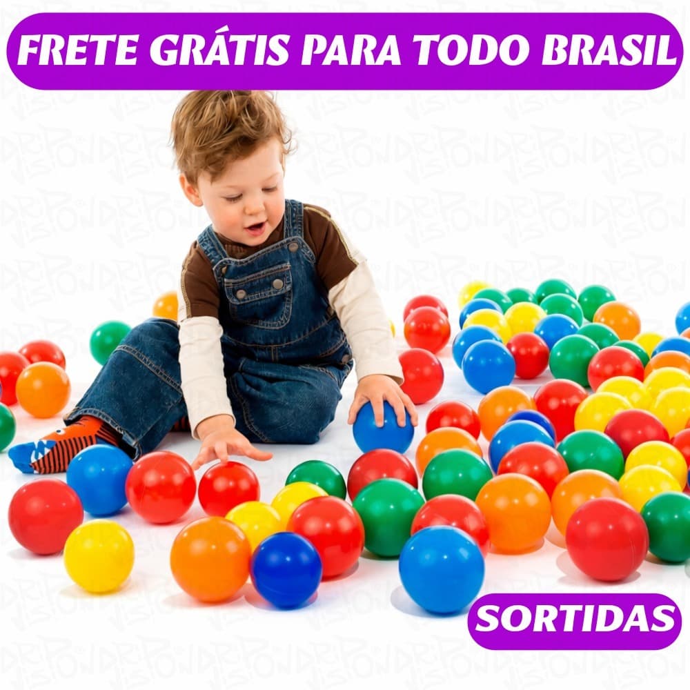 Kit Pacote de Bolinhas Coloridas Infantil Para Piscina Alta Qualidade Premium Bolinhas BB
