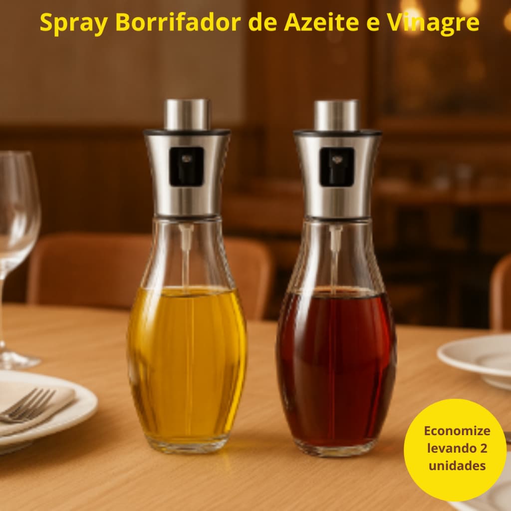 Spray Azeite Borrifador Óleo Pulverizador Vidro Galheteiro Air Fryer Cozinha 200ml