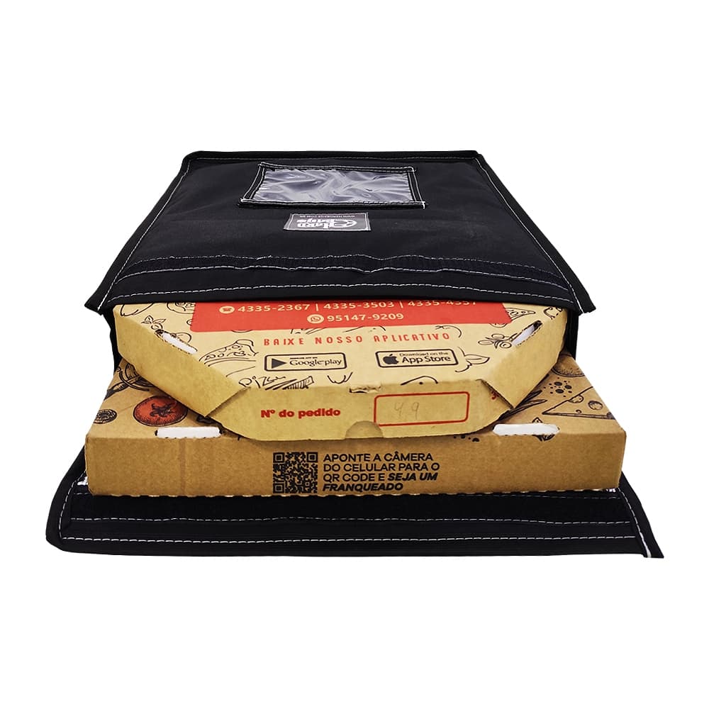 ENVELOPE BOLSA TÉRMICA PRA PIZZA MANTÉM QUENTE SERVE EM CAIXA OITAVADA QUADRADA REDONDA CABE EM BAG