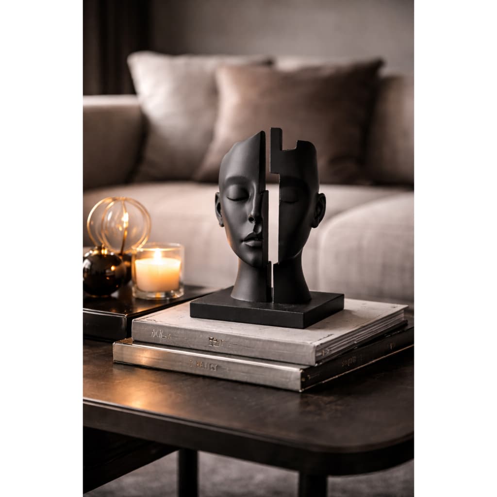 Escultura Decorativa Busto Abstrato Moderno Minimalista