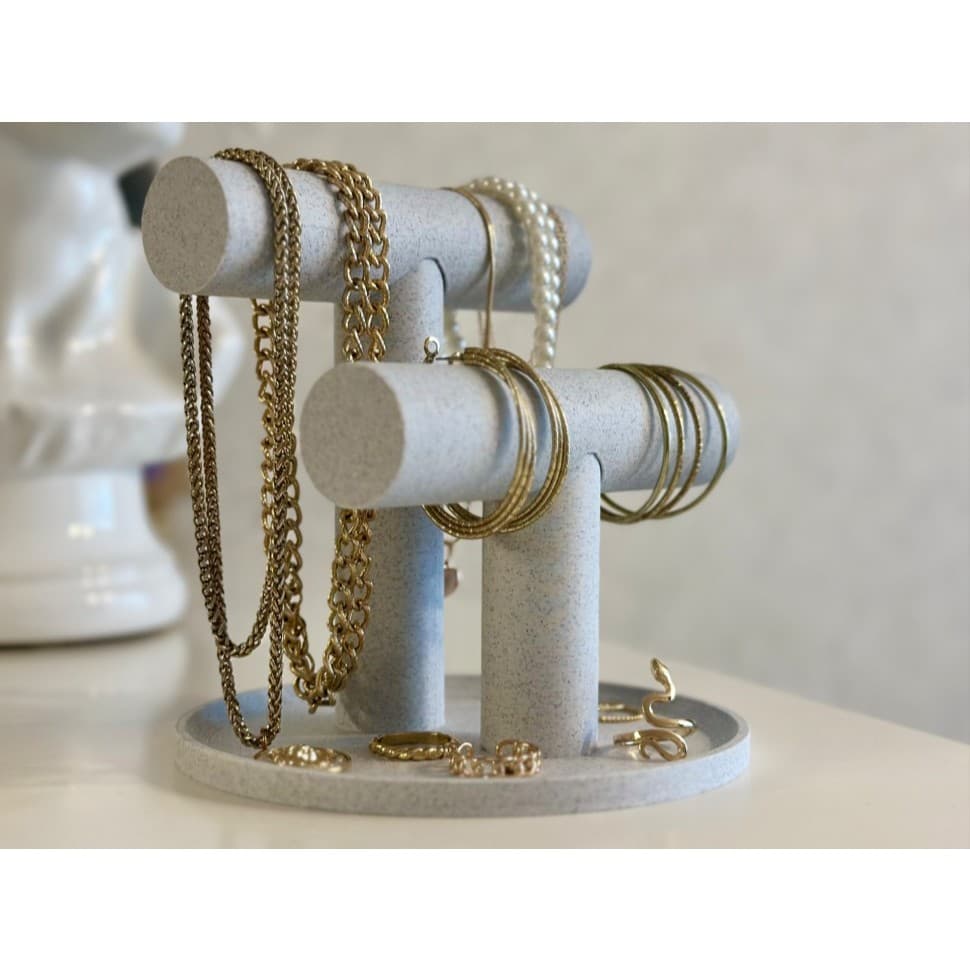 Organizador Suporte para Joias Colar Pulseira Anel Expositor Luxo Moderno