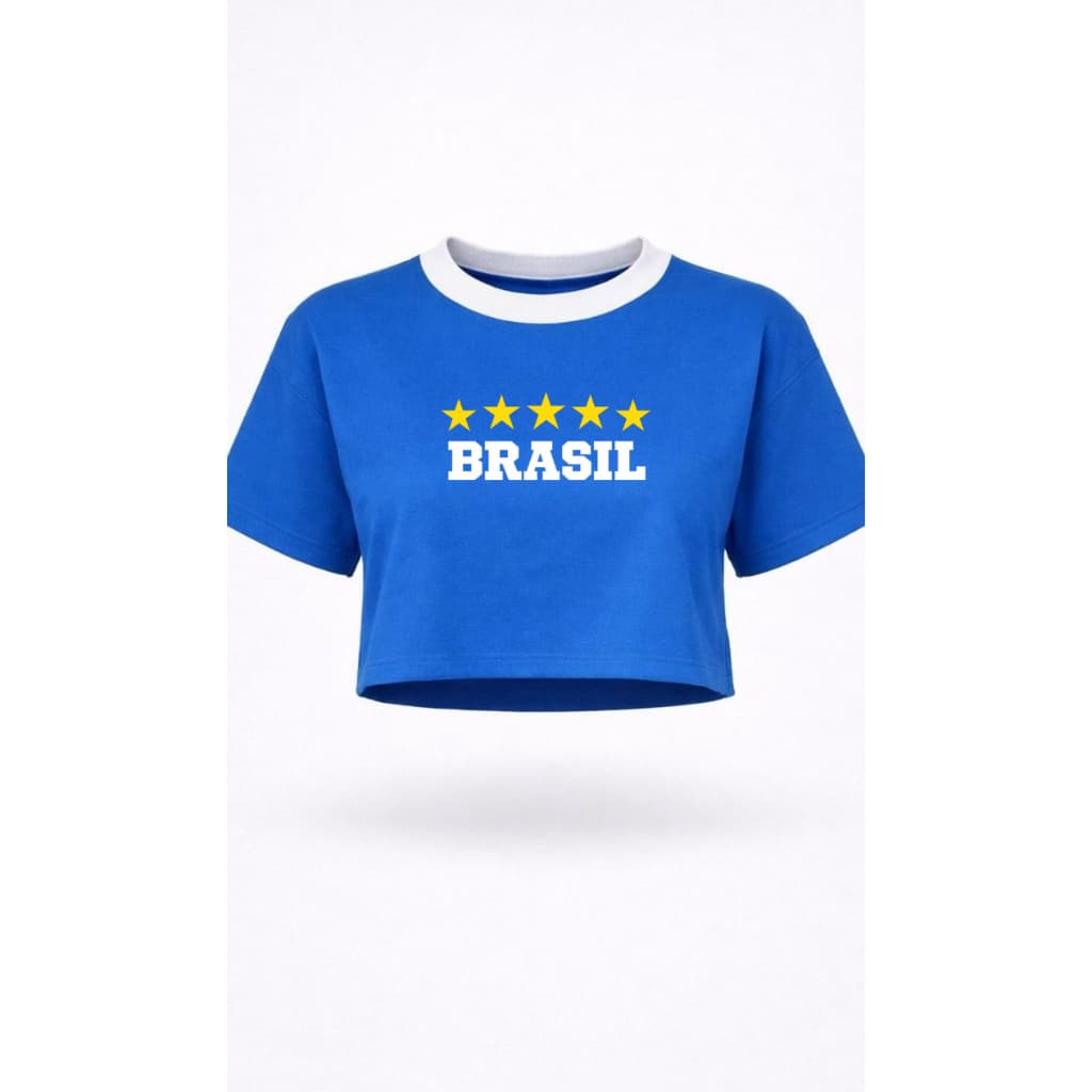 T-shirt Cropped Brasil - Tumblr Aesthetic