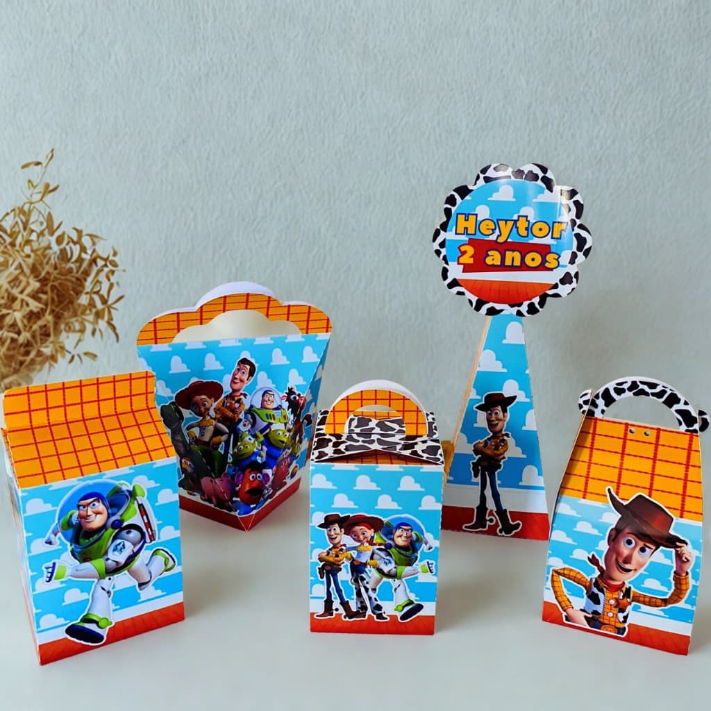 Kit Caixinhas Personalizadas Toy Story PEGUE E MONTE ENVIAR NOME E IDADE LOGO A POS A COMPRA PEGUE E MON