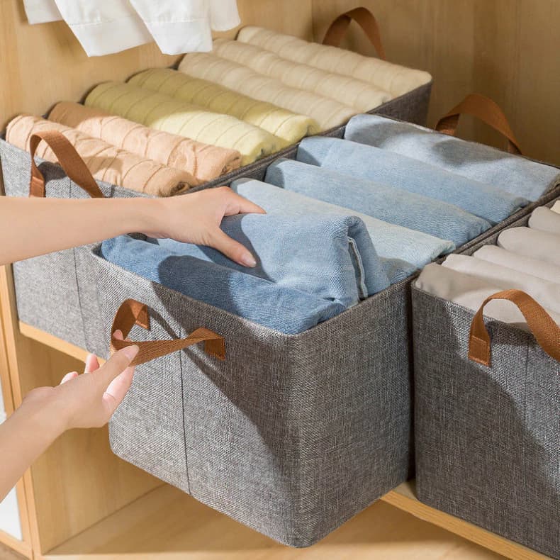 Organizador De Gavetas Dobrável 6 Divisórias Meias Cuecas 📦