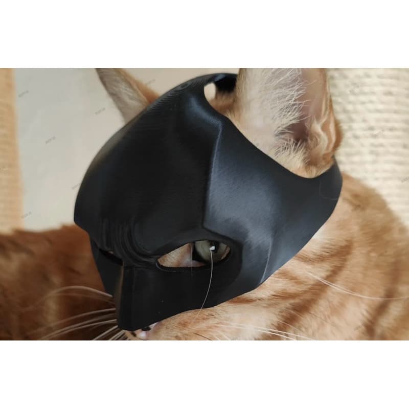 Máscara de Batman para Gatos - Design Leve e Fácil de Limpar, Acessório Divertido para Pets